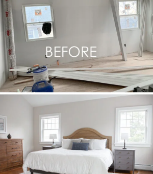 Before - After Phòng Ngủ: Biến Hóa Ấn Tượng Với Phong Cách Nhẹ Nhàng, Hiện Đại