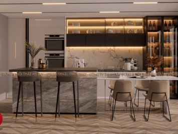 Thiết Kế Nội Thất Phòng Bếp Cao Cấp – Giải Pháp Đẹp, Tiện Nghi, Chuẩn Xu Hướng