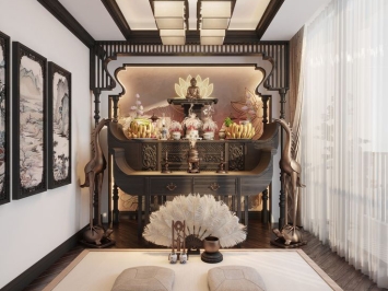 Mẫu thiết kế nội thất phòng thờ đẹp, sang trọng | Nội Thất An Duy