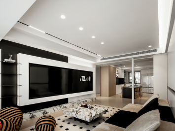 Mẫu Thiết Kế Nội Thất Chung Cư Hiện Đại Tối Giản Với Tông Trắng Đen Sang Trọng