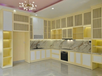 Thi Công Nội Thất Trọn Gói Nhà Phố Với Hệ Tủ Kịch Trần Và Bếp Sang Trọng