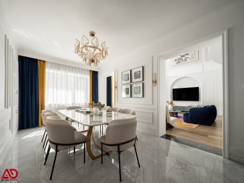 Thiết kế nội thất chung cư tân cổ điển sang trọng | Dự án căn hộ cao cấp An Duy