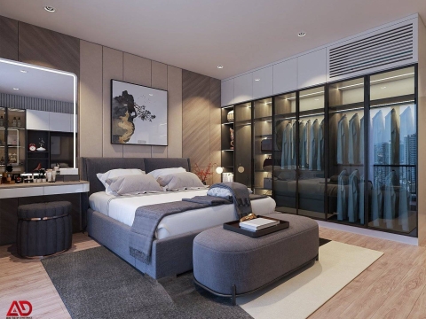 Thiết Kế Nội Thất Nhà Phố Hiện Đại Sang Trọng Với Không Gian Thông Tầng Ấn Tượng | An Duy Interior