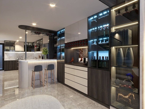 Thiết Kế Nội Thất Nhà Phố Hiện Đại Sang Trọng Với Không Gian Thông Tầng Ấn Tượng | An Duy Interior