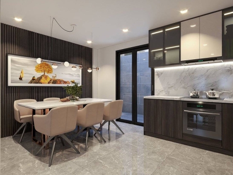 Thiết Kế Nội Thất Nhà Phố Hiện Đại Sang Trọng Với Không Gian Thông Tầng Ấn Tượng | An Duy Interior